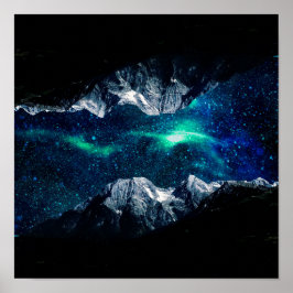 Verloren in een wereld van dromen en bergen poster