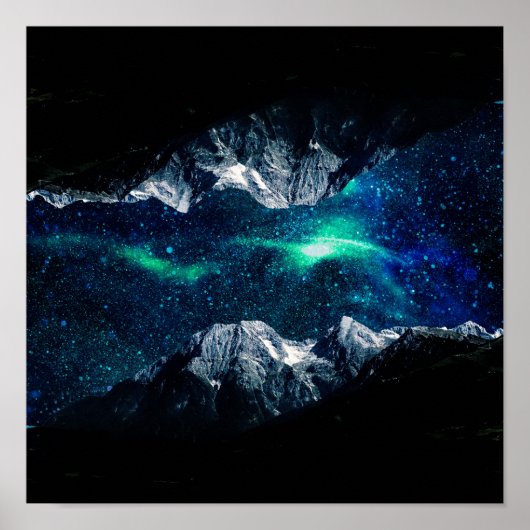 Verloren in een wereld van dromen en bergen poster (Voorkant)