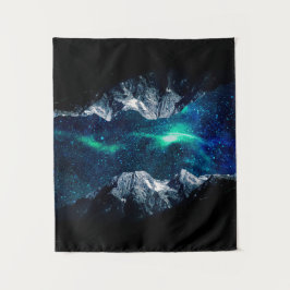 Verloren in een wereld van dromen en bergen wandkleed