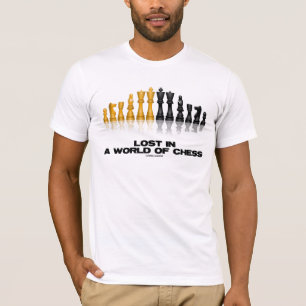 Verloren in een wereld van schaken (Reflective Che T-shirt