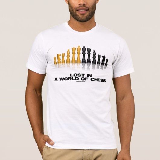 Verloren in een wereld van schaken (Reflective Che T-shirt (Voorkant)