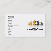 Verloren in een wereld van schaken (Reflective Che Visitekaartje (Voorkant)