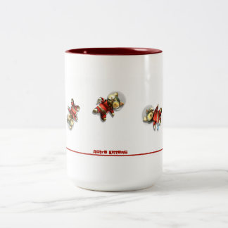 "Verloren in Gamma Quadrant" koffie-mok Tweekleurige Koffiemok