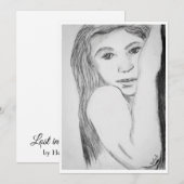 "Verloren in haar ogen" Feestdagenkaart (Voorkant / Achterkant)