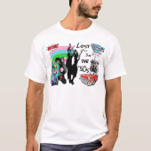 Verloren in het 50s Retro Cool Design T-shirt (Voorkant)