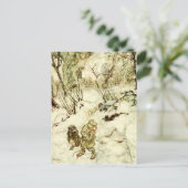 Verloren in het donkere bos door Arthur Rackham Briefkaart (Staand voorkant)