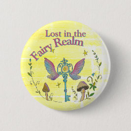 Verloren in het feeënrijk, fairycore liefhebber, p ronde button 5,7 cm