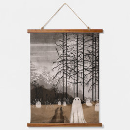 Verloren in het onbekende hangend wandkleed