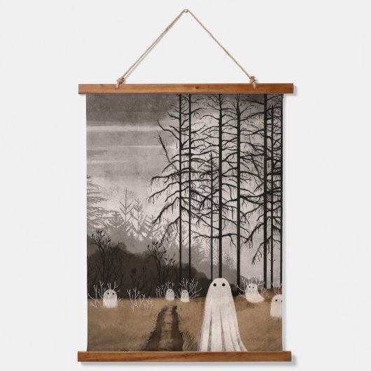 Verloren in het onbekende hangend wandkleed (Voorkant)