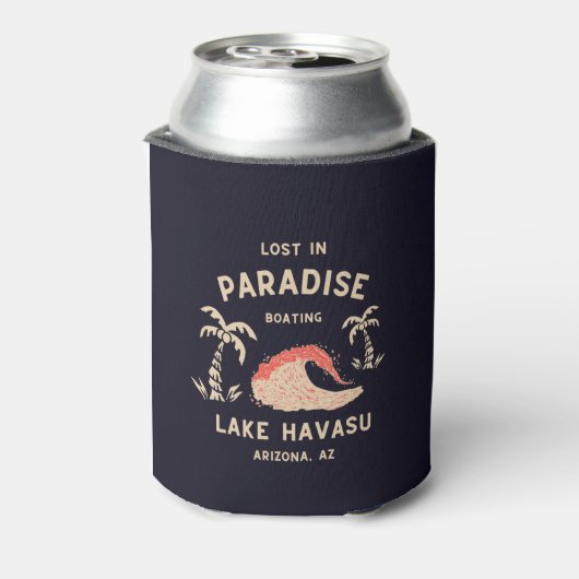 Verloren in het Paradise-meer Havasu Blikjeskoeler (Blikje Achterkant)