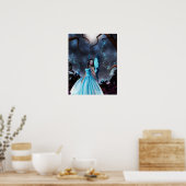 Verloren in het Poster van het gekantelde bos (Keuken)