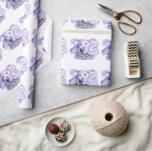 Verloren in knusse realiteit Fluffy Bunny Cadeaupapier