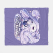 Verloren in knusse realiteit Fluffy Bunny Fleece Deken (Voorkant (Horizontaal))