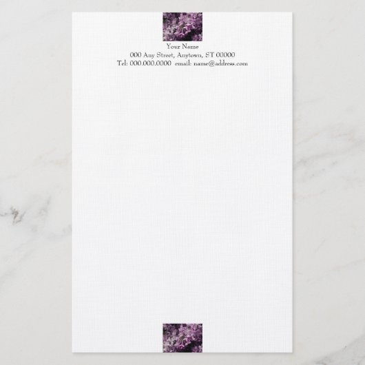 Verloren in Lila briefpapier (Voorkant)