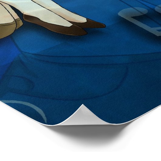 verloren in mijn muziek poster (Hoek)