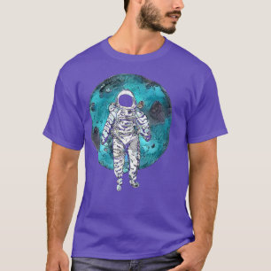 Verloren in Orbit, Astronaut zwevend in Space T-shirt