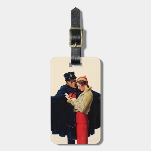 Verloren in Parijs Bagagelabel (Voorkant verticaal)