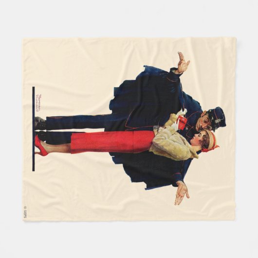 Verloren in Parijs Fleece Deken (Voorkant (Horizontaal))