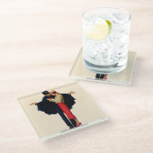 Verloren in Parijs Glazen Onderzetter (Schuin)