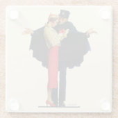 Verloren in Parijs Glazen Onderzetter (Achterkant)