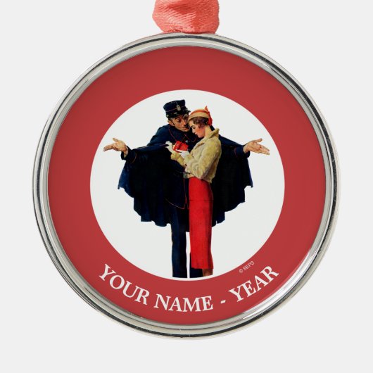 Verloren in Parijs Metalen Ornament (Voorkant)