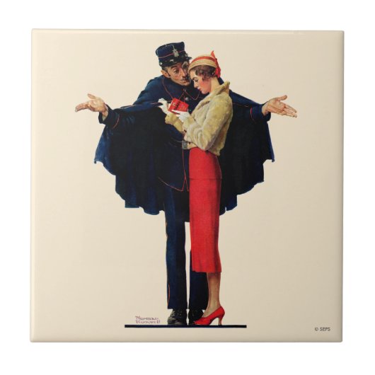 Verloren in Parijs Tegeltje (Voorkant)