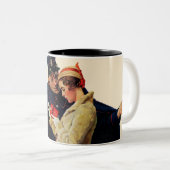 Verloren in Parijs Tweekleurige Koffiemok (Voorkant rechts)