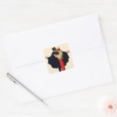 Verloren in Parijs Vierkante Sticker (Envelop)