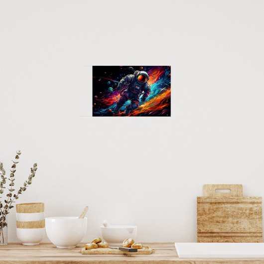 Verloren in ruimte poster (Keuken)