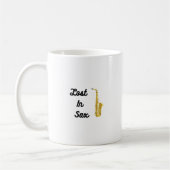 Verloren in Sax met saxofone Koffiemok (Links)