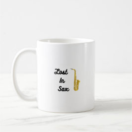 Verloren in Sax met saxofone Koffiemok