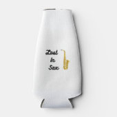 Verloren in Sax met Saxophone op een Flesjeskoeler (Voorkant)