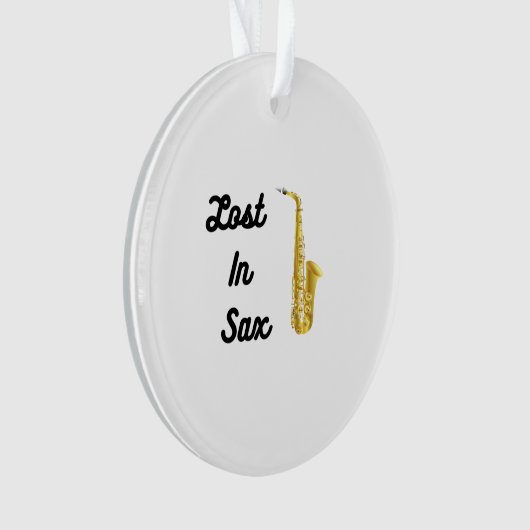 Verloren in Sax met Saxophone op een Ornament (voorkant)