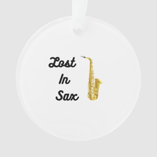 Verloren in Sax met Saxophone op een Ornament (voorkant)