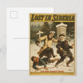 Verloren in Siberië, circa 1898. Briefkaart (Voorkant / Achterkant)