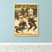 Verloren in Siberië, circa 1898. Canvas Afdruk (Insitu (Houten vloer))