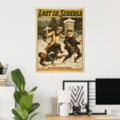 Verloren in Siberië, circa 1898. Poster (Thuiskantoor)