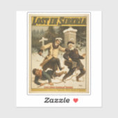 Verloren in Siberië, circa 1898. Sticker (Vel)