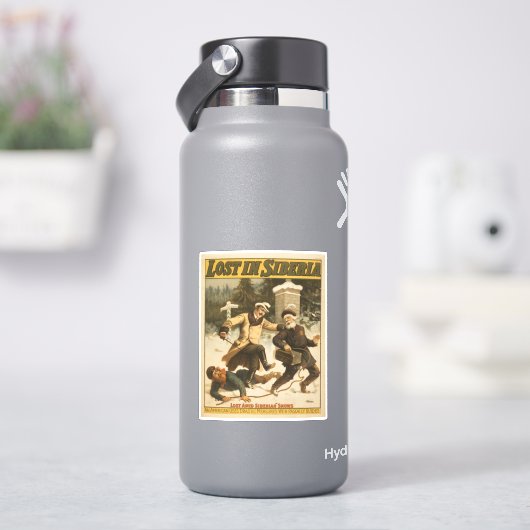 Verloren in Siberië, circa 1898. Sticker (HydroFlask)