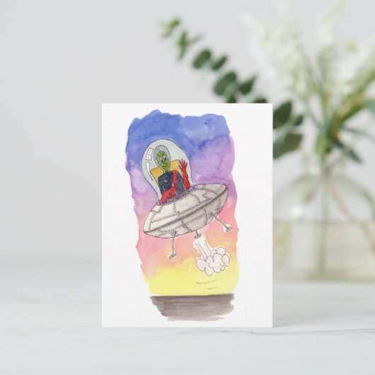 Verloren in Spaaaaaaace Briefkaart (Staand voorkant)