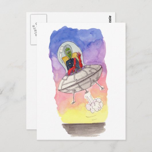 Verloren in Spaaaaaaace Briefkaart (Voorkant / Achterkant)