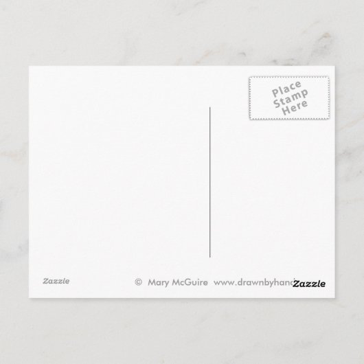 Verloren in Spaaaaaaace Briefkaart (Achterkant)