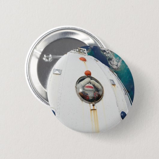 Verloren in Space Monkey Ronde Button 5,7 Cm (Voorkant /achterkant)