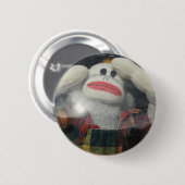 Verloren in Space Monkey Ronde Button 5,7 Cm (Voorkant /achterkant)