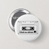 Verloren in stereoklassieke Cassettebandje Ronde Button 5,7 Cm (Voorkant /achterkant)