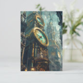 Verloren in tijd bedankkaart (Staand voorkant)