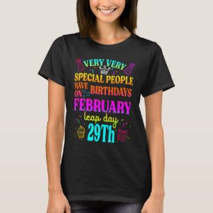 Verloren jaar op dag van vertrek op dag 29 februar t-shirt