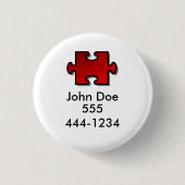 Verloren kind-ID Ronde Button 3,2 Cm (Voorkant)