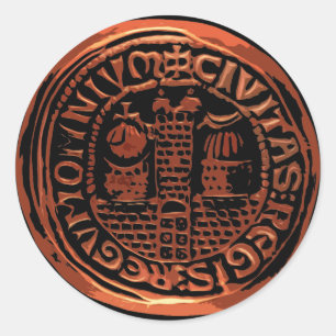 Verloren kruistocht ronde sticker