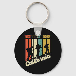 Verloren Kust Trail Californië Wandel Retro Berg Sleutelhanger